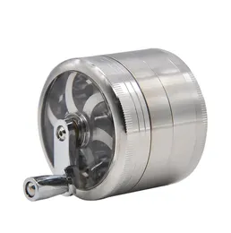 The new zinc alloy smoke grinder, cigarette shredding hand, four diameter 63 cigarette grinder Grinder