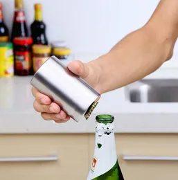 Edelstahl Flaschenöffner Automatische Bier Soda Cap Wein Trinken Flaschenöffner Set Küchenzubehör Küchenwerkzeuge Gadgets GA143