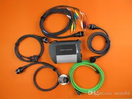 WiFi MBスターC4車とトラック診断ツールHDD SD CONNECT CODING SCANNERケーブルがいっぱい