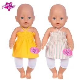 New Fashion Baby Doll Clothes Zapf Baby Born 43cm American doll clothes doll accessories strap suit for dolls