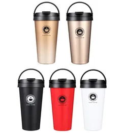Hot sales 17oz Vacuum Insulated Travel Coffee Mug 500ml Fashion Stainless Steel Tumbler Sweat Tea Cup Thermos Flask Water Bottle