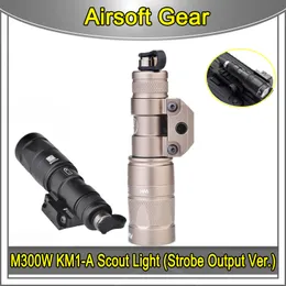 Airsoft SF M300W LED Mini Scout Fairlight KM1-A 130 LUMENS Hunting LED M300 W Paintball Light for AEG GBBM16 Outdoor Sport