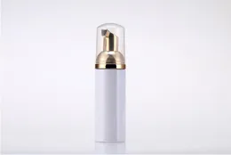 50ml Plastic Foamer Bottle Pump white liquid Soap Dispenser best cheapest Foam bottle with golden foamer SN907