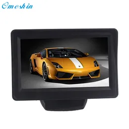 Hot!2017 Popular 4.3Inch Car TFT LCD Monitor Mirror + Reverse Rear View Backup CMOS Camera high quality AU16a