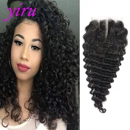 Indian 10A Middle Free Three Part Top Closures 6X6 Lace Closure With Baby Hair Natural Black Six*Six