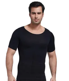 Ny sömlös uppgradering Mäns bantning Tummy Body Shaper Belly Fett Termisk Slim Lift Underkläder Sport T Shirt Corset Shapewear 2018