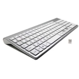 101 Keys Ultra-Thin Russian Keyboard 2.4GHz Wireless Mute Keyboard Teclado Gamer for Mac Win XP 7 10 Android TV Box