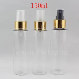 150ml x 50 Qualidade Bomba de pulverizador vazio Garrafas de animal de estimação transparente para embalagem cosmética, garrafa para perfume