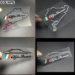 10 adet Yeni Stil Araba Yakıt Tankı Kap Lahua Sticker Yarış Yolu Nurburgring Alfa Romeo için 159 147 156 Giulietta 147 159 Araba Styling