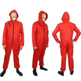 Temadräkt Salvador Dali Movie Money Heist The House of Paper La Casa de Papel Cosplay Halloween Party Costumes With Face Mask