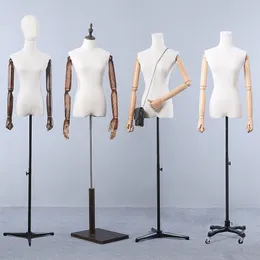 Bästa kvalitet Full Body Fiberglass Fabric Mannequin Dressmaking Model Hot Sale