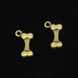 120pcs Charms in lega di zinco Bronzo antico placcato osso di cane Charms per gioielli che fanno pendenti fatti a mano fai da te 16 * 10mm