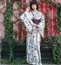 Accappatoio Kimono In Cotone Floreale Da Donna Con Stampa A Mano