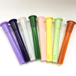 DHLカラフルなプラスチック製のダウンシステムディフューザー18mmオス-14mm女性のアクセサリーのための女性のアクセサリーガラスのバブラー喫煙水管