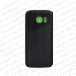Batteriluckor Back House Cover Glasskydd för Samsung Galaxy S7 G930P S7 Edge G935P G935F med lim Klistermärke Gratis DHL