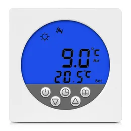 Freeshipping hot sale högkvalitativ exakt golvvärme / vattenvärmesystem Smart LCD-skärm programmerbar rumstermostat