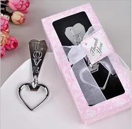 .Free Shipping 200 sts Love Bottle Opener Wine Opener Heart Shape Beer Bottle Opener Wedding Favor Gift med hög kvalitet