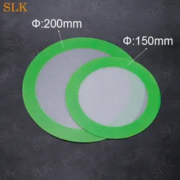 Round wax dab mat rolling pad sheets non-stick food grade fiber glass silicone mats cheap bho oil concentrate pads