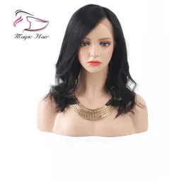 Parrucche davanti in pizzo per donne ondulate 130% densità brasiliana peruviana malaysia indiana capelli vergini pre -pizzichi di capelli umani parrucche per capelli umani