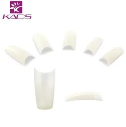 500st akryl Rensa / naturliga / vita falska nagel halva spetsar ultratunna transparenta falska naglar gjorda i Korea nagelspets