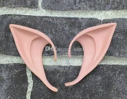Nya mystiska Elf Ears Fairy Cosplay Accessories Latex Soft Protetic False Ear Halloween Party Masks Cos Mask KD1