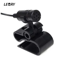 LEORY 2.5mm Jack Stereo Car Bluetooth External Microphone Mic With Holder Radio Receiver DVD CD Players Black 4M Cable