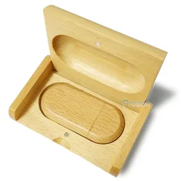 Bulk 75PCS 2GB Clamshell Wooden Case USB Drive Best Promotion Gifts Memory Flash Pendrives True Storage