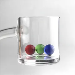 Nuovo luminoso incandescente 6mm 8mm Quartz Terp Pearl Ball Insert con rosso blu verde vetro trasparente Terp Top perle per quarzo fumatori Nail I