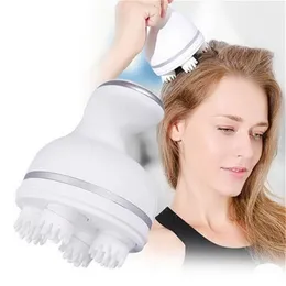 Elektrisk hårbotten 3D Head Massage 3D Kneading Scalp Massage Head Comb Body Massage Borste DHL Gratis frakt