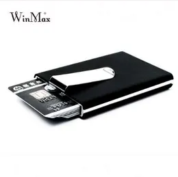 Winmax Quilted Card Holder Vattentät Kreditkort Pengar Kontantklipp Case Pocket Box Business ID Card Holder Cover Birthogay Presenter