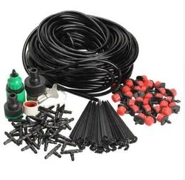 DIY Micro Drip Irrigation System Plant Self Watering Garden Hose Kits with 50M Hose