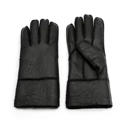 Kvinnor av hög kvalitet full fårskinnshandskar fem fingrar läder mode damer vinter varma handskar st-w011