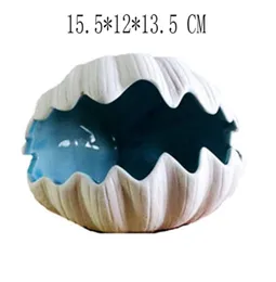 Śródziemnomorska Ceramiczna Rozgwiazda Shell Coral Ashtray Cukierki Biżuteria Płyta Strona główna Decor Porcelain Figurka Dekoracja Ślubna
