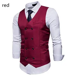 Setwell Royal Blue Mens Formal Slim Fit Premium Business Dress Suit Button Down Vests Custom Double Breasted England Style Groom V2313