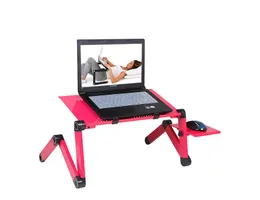 Homdox Computer Desk Bedroom Furniture Portable Adjustable Foldable Laptop Notebook Lap PC Folding Desks Table Vented Stand Bed Tray