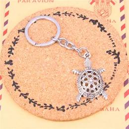 Keychain Hollow Tortoise Turtle Sea Pendants Diy Men smycken bilkedja ringhållare souvenir för gåva