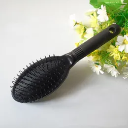 1pcs svart professionell wig hår förlängningsvård loop pin comb salong styling hårborste