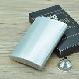 10oz Stainless Steel Hip Flask with Funnel Whiskey Liquor Wine Bottle Pocket Containers Russian Flagon Flasks for Travel