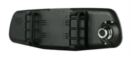 4.3" rearview car DVR vehicle dashcam mirror 2Ch car video camera dual cams full HD 1080P 170° night vision G-sensor parking monitor