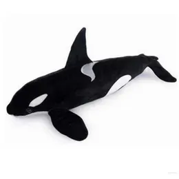 Dorimytrader Simülasyon Hayvanlar Katil Balina Peluş Oyuncak Büyük Dolması Siyah Köpekbalığı Bebek Çocuklar Yetişkinler için Hediye 51 inç 130 cm DY60962