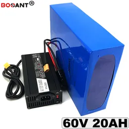 E-Bike Lithium Battery 60V 20Ah electric bike Lithium Battery Pack 60V For Bafang 1500W Motor with 5A Charger Free Shipping