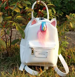 Horn Unicorn Backpack Grafea Day Pack Nice Girl School Bag Pu