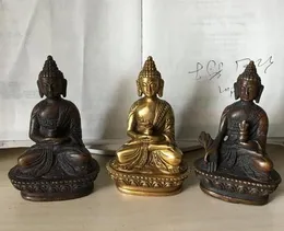 Folk Tibet Tibetan Brass Buddhism Shakyamuni Medicine Buddha Statue Figurine please choice