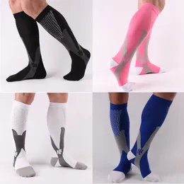 Cycling Soccer Socks Long Sleeve Unisex Leg Support Stretch Magic Compression Fitness Football Basketball Socks Performance Running Sports