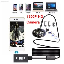 1200p WIFI Endoscope 2MP 8mm USB IP Camera Borescope Phone PC Inspection 5/10M
