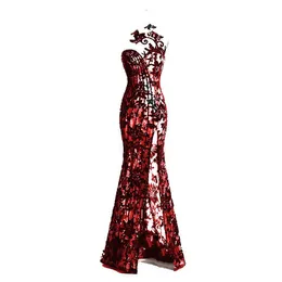 2019 Nya pärlor Split aftonklänningar Appliced ​​High Neck Long Prom Dress Vestidos de Festa Billiga formella klänningar261z