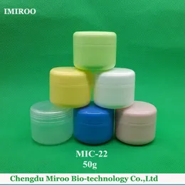 80pcs/lot 50g 50ml 50g Plastic Colorful Cosmetic Cream Jar With Lids,cream Bottle Package,cosmetic Cream Container