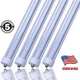 UL DLC T8 8ft LED Tüp Işıkları Tek Pin FA8 LED Işıklar 45W 4800 LEME LED Floresan Tüpler Işık AC 110-277V