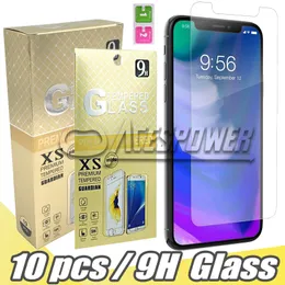 iPhone 15 15 13の強化ガラススクリーンプロテクター12 mini 11 pro max xr 8 7 6s Plus with paperパッケージ