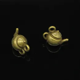 36st zinklegering charms antik brons pläterade 3d tekanna charm för smycken som gör DIY handgjorda hängsmycken 18*13*10mm